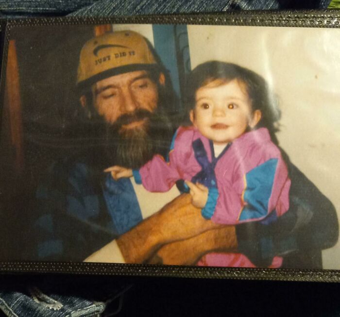 This Is My Uncle David, Who Died 22 Years Ago, Holding His Daughter (My Cousin). Shortly After His Death, My Husband And I Adopted Her, And My Cousin Became My Daughter