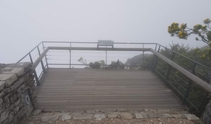 Are We Doing Awesome Views Ruined By Nature? Here's The Lookout On Top Of Table Mountain In South Africa, One Day We Go Up