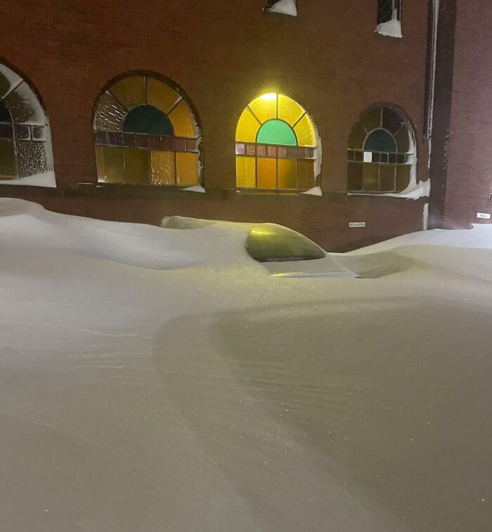 There Was A Blizzard Last Night So We Decided To Check On Our Car
