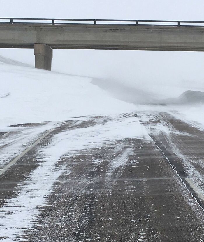 Photo From The North Dakota, An Underpass On I94 Near Mapleton After The Plows Were Pulled