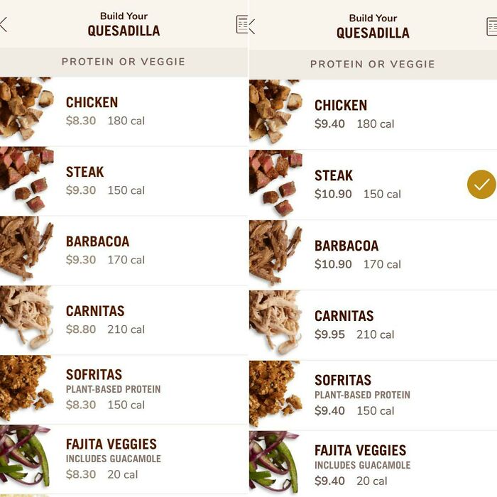 Chipotle Goes All-Out Advertising That For The Next Week Delivery Is Free, And Then Casually Makes The Delivery Menu Priced Higher Than The Regular One
