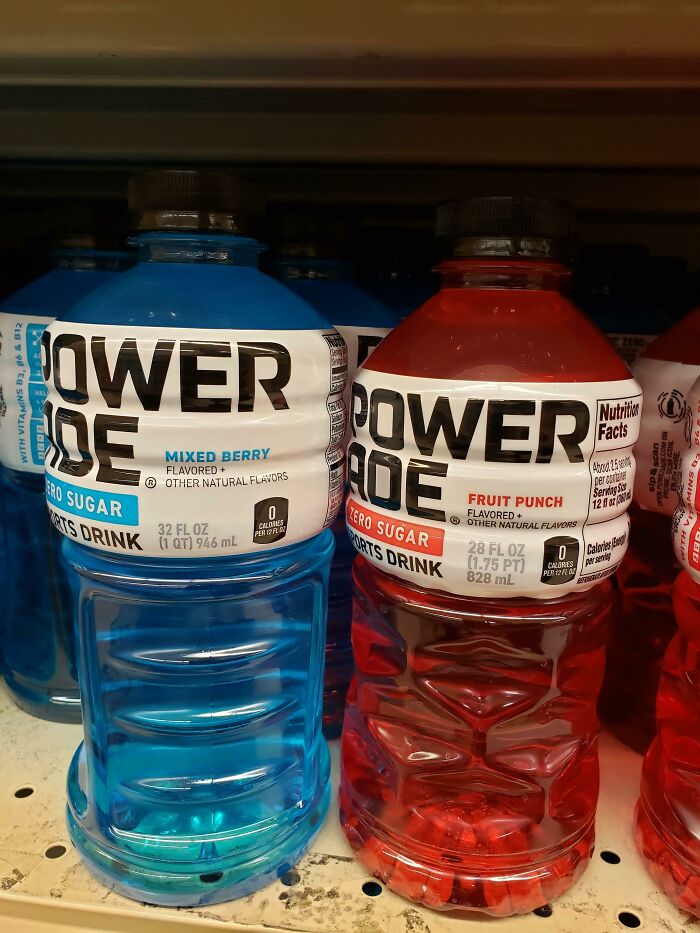 Powerade Is Using Shrinkflation By Replacing Their 32oz Drinks With 28oz And Stores Are Charging The Same Amount