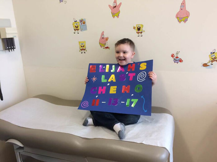 My Little Cousin Did His Last Chemo Treatment And Is Now Cancer Free. It's Been A Long Battle But Look At That Smile. That's My Hero