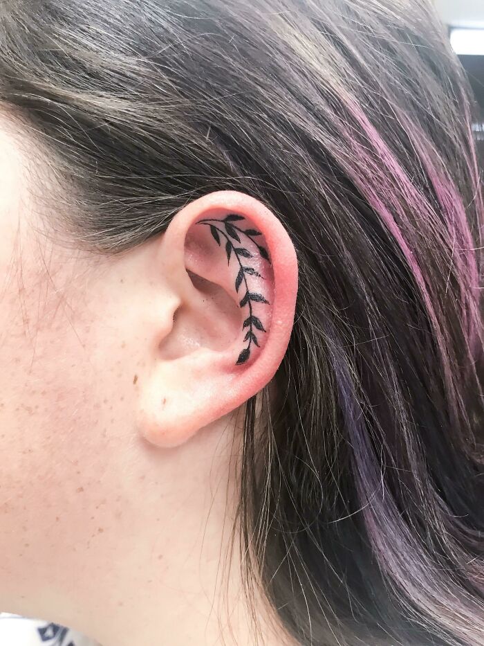 Ear Done By Nick Bridwell At Golden State Tattoo In Garden Grove, CA