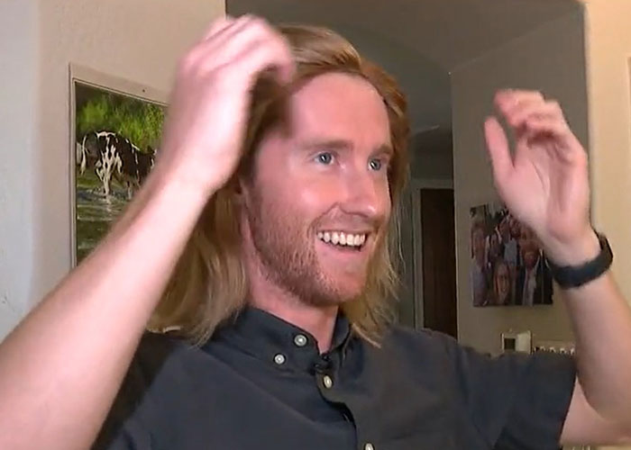 Son grew hair for over 2 years to make wig for his mother battling brain cancer