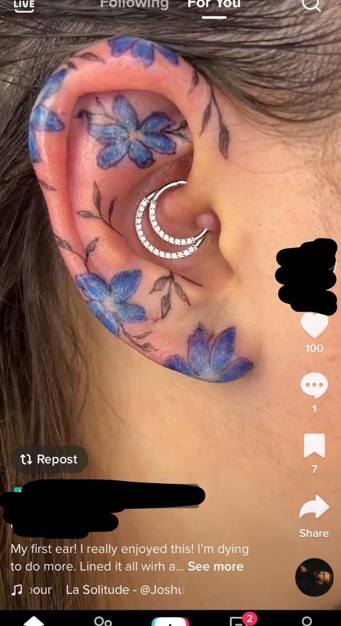 "Hi Yes I'd Like My Ear To Look Like A Wetherspoons Plate Please"