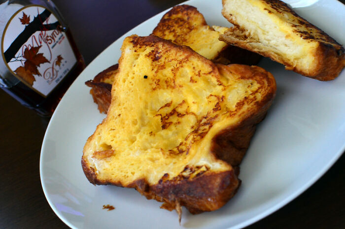 Eating French Toast As A Savory Dish