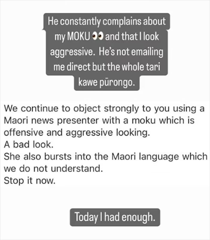New Zealand Newscaster Claps Back At Man Constantly Complaining To Her News Station About Her Māori Face Tattoo New Zealand Newscaster Claps Back At Man Constantly Complaining To Her News Station About Her Māori Face Tattoo