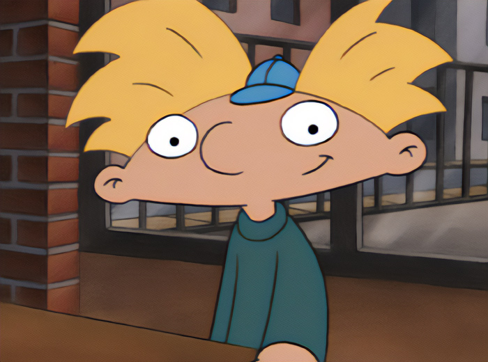 Hey Arnold! character Arnold is happy