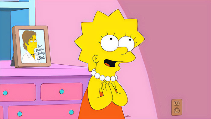 The Simpsons character Lisa Simpson dreams