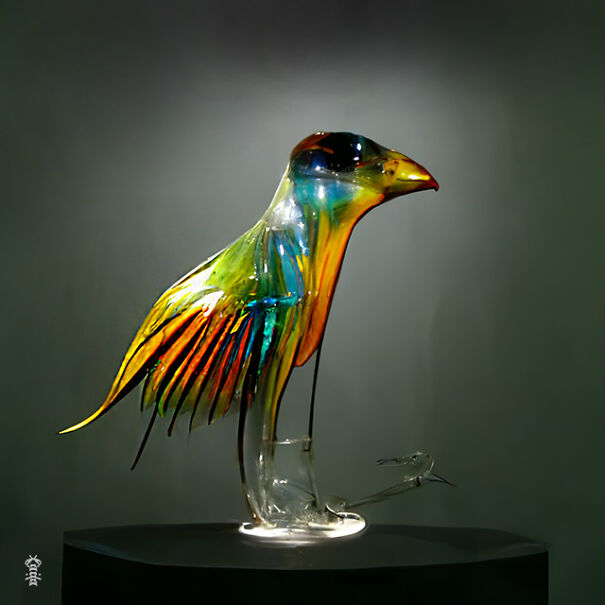 20 Ai-Made Glass Sculptures Of Birds That Look Like Real!