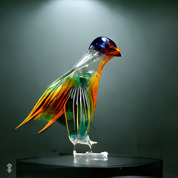 20 Ai-Made Glass Sculptures Of Birds That Look Like Real!