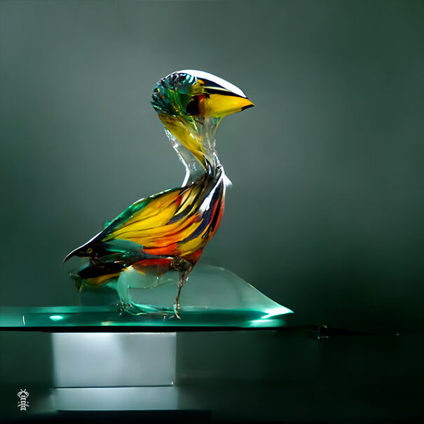 20 Ai-Made Glass Sculptures Of Birds That Look Like Real!