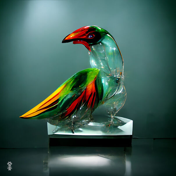 20 Ai-Made Glass Sculptures Of Birds That Look Like Real!