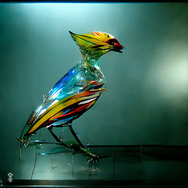 20 Ai-Made Glass Sculptures Of Birds That Look Like Real!