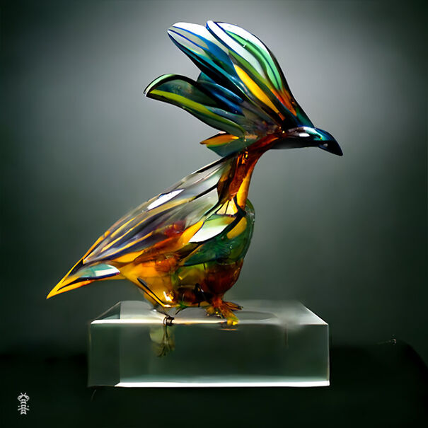 20 Ai-Made Glass Sculptures Of Birds That Look Like Real!