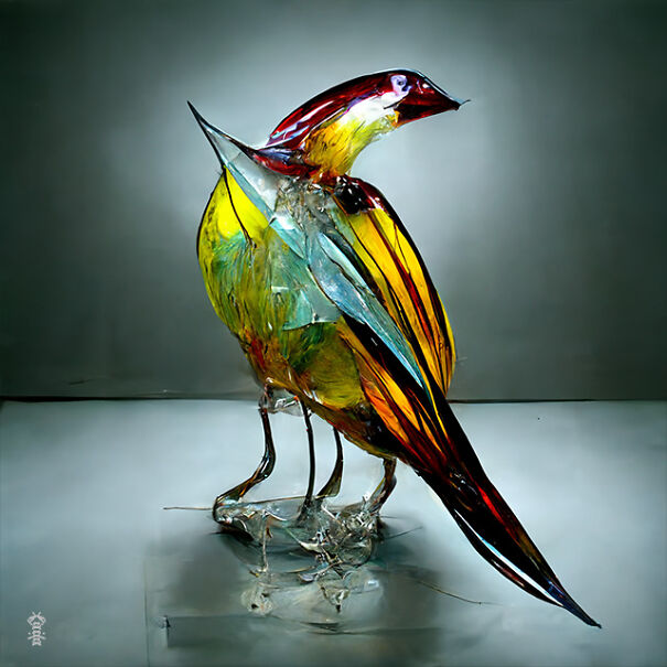 20 Ai-Made Glass Sculptures Of Birds That Look Like Real!