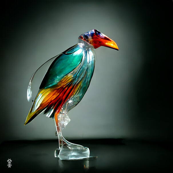 20 Ai-Made Glass Sculptures Of Birds That Look Like Real!