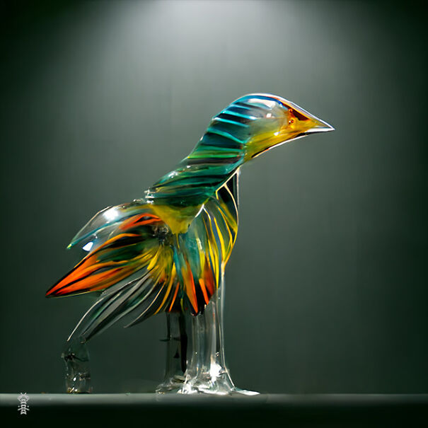20 Ai-Made Glass Sculptures Of Birds That Look Like Real!