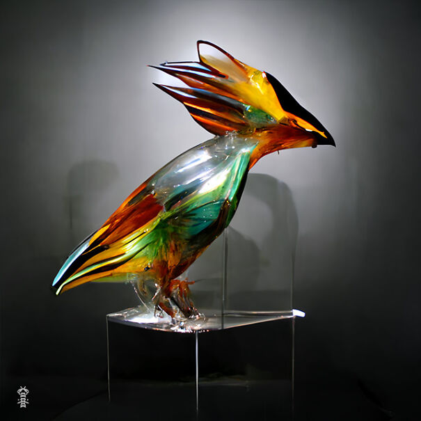 20 Ai-Made Glass Sculptures Of Birds That Look Like Real!