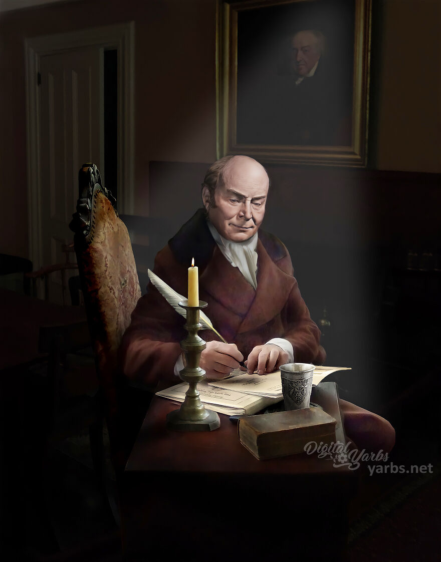 New, Never Before Seen, Real-Face Images Of 6th U.S. President John Quincy Adams I Created From His Life Mask