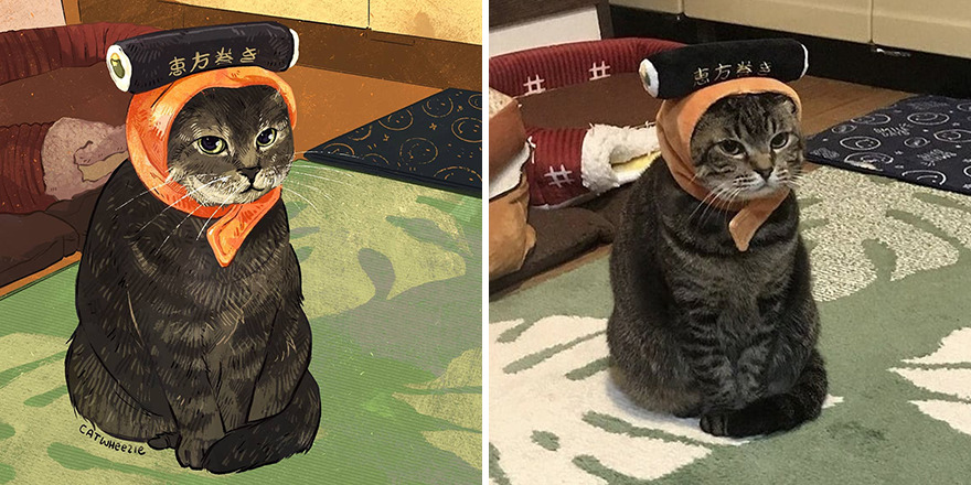 Artist Takes Cat Memes To A Whole New Level By Making Amazing Art With Them