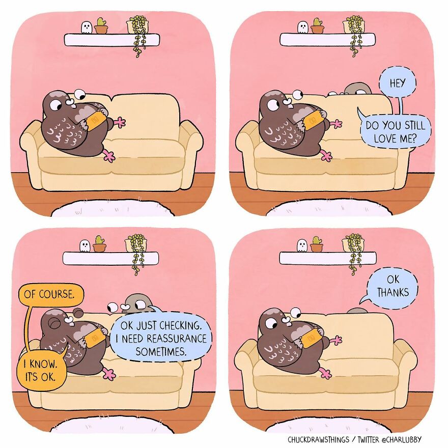 Artist Who Lives With Anxiety And Depression Creates A Pigeon As The Narrator Of His Comics That Will Bring A Smile To His Face (Interview With Artist)