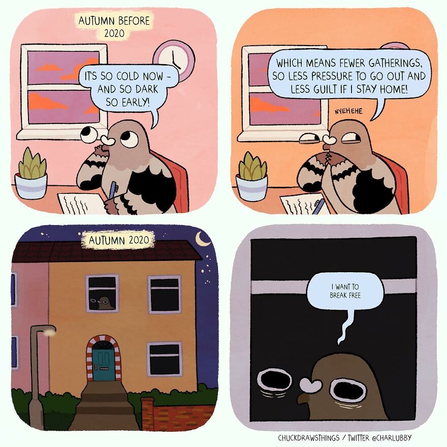 Artist Who Lives With Anxiety And Depression Creates A Pigeon As The Narrator Of His Comics That Will Bring A Smile To His Face (Interview With Artist)