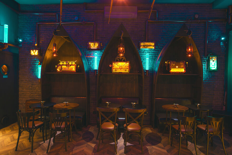 The Kraken Found A Sanctuary In This Underwater-Themed Bar "The Abyss Pub" Which Was Designed By Us