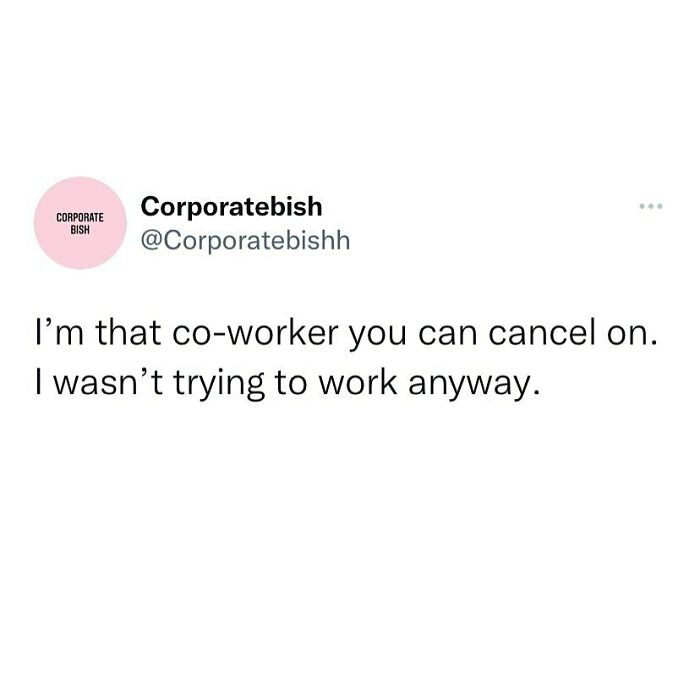 Go Ahead Cancel That Meeting, Huddle, Touchpoint, All That…
.
#corporatelife #corporatememes #bish #corporatebish #memesdaily #officememes #workmemes #worklife #memes #corporatemillennial #workjokes #officejokes #workhumor #workfromhomememes #workplacememes #corporatehumor #officelife #millennial #millennialmemes #millennials #workplacememes #worksucks #relatablememes #coworkers #coworkermemes #colleagues #colleague