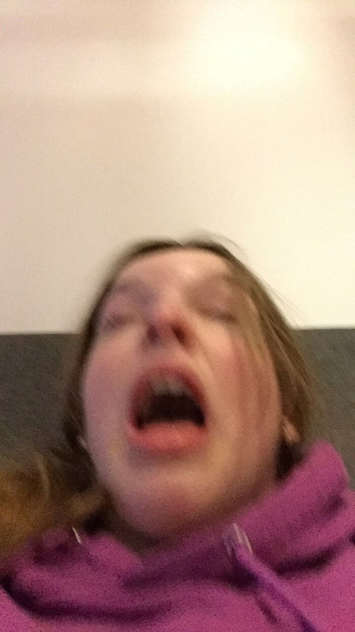 A Friend Captured Me Mid Sneeze On A Phone Call