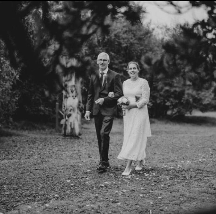 My Dad Walking Med "Down The Isle"
