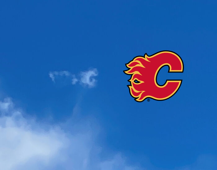 Seen Above Calgary, Canada During The Playoffs This Year