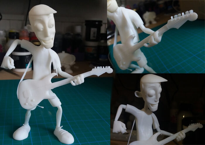 Printing A Character I Designed, Modeled And Rig 10 Years Ago On My New 3D Printer. Now Need To Sand It And Then Paint It..