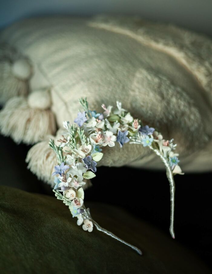 Handmade Headpieces In Cold Porcelain
