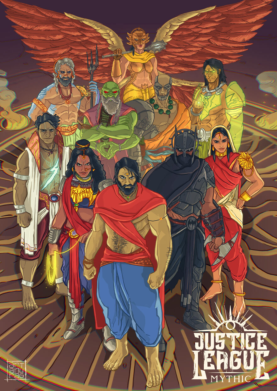 I Reimagined The Justice League In An Indian Mythological Setting I Reimagined The Justice League In An Indian Mythological Setting
