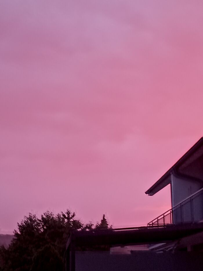 Sunset In Switzerland: Not With The Sun But Still Wanted To Share Because It Looks Like Cotton Candy!