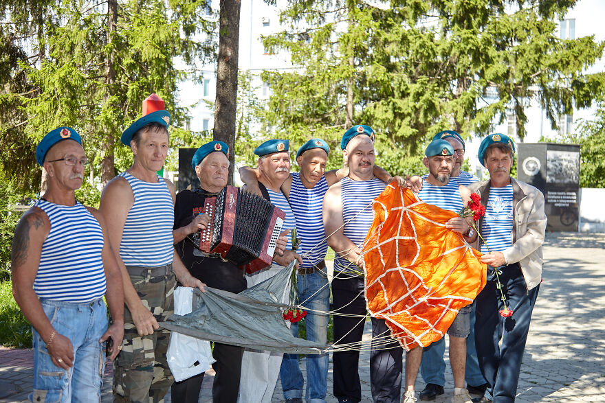 Celebration Of The Airborne Troops Of Russia In A Provincial Town