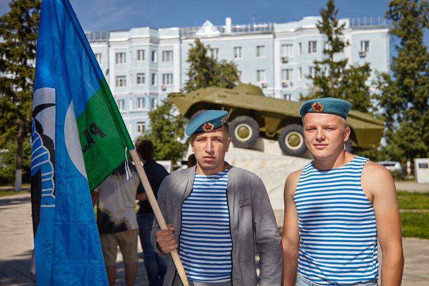 Celebration Of The Airborne Troops Of Russia In A Provincial Town