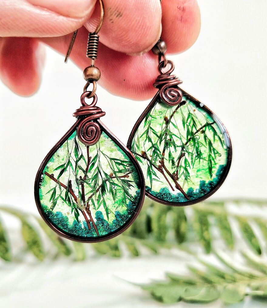 Weeping Willow Tree Earrings