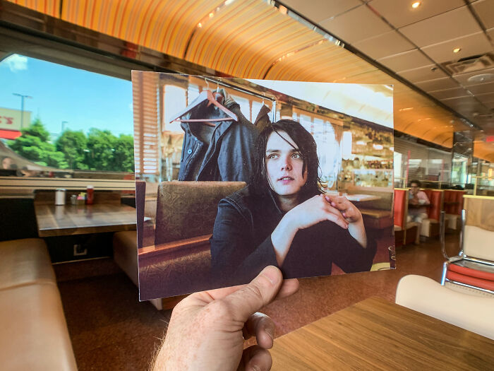 Gerard Way Of My Chemical Romance In 2004 At The Tick Tock Diner In New Jersey. Original Photo By Justin Borucki