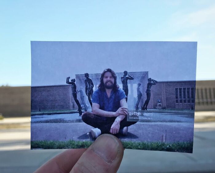 Bob Seger, May 1980, In Front Of The Orpheus Fountain At The Cranbrook Academy Of Art In Bloomfield Hills, Michigan. Taken By Michael Marks