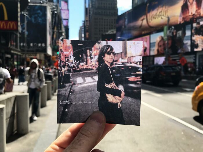 Pj Harvey, Times Square, 2000. Cover For Her Album Stories From The City, Stories From The Sea. Taken By Maria Mochnacz