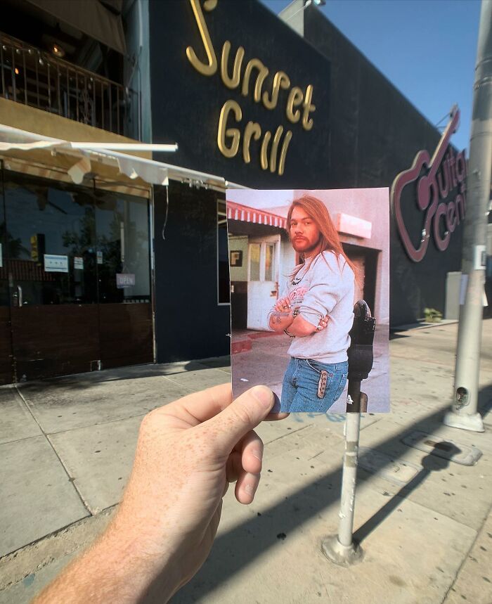 Axl Rose Of Guns N’ Roses Outside The Sunset Grill In 1988. Taken By Mark Weiss