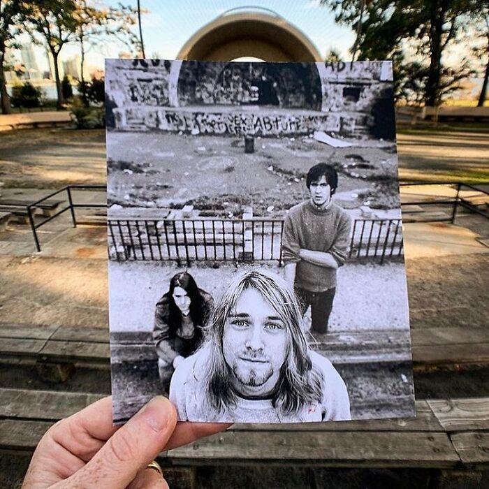 Nirvana At The East River Park Amphitheater 1989. Taken By Steve Double
