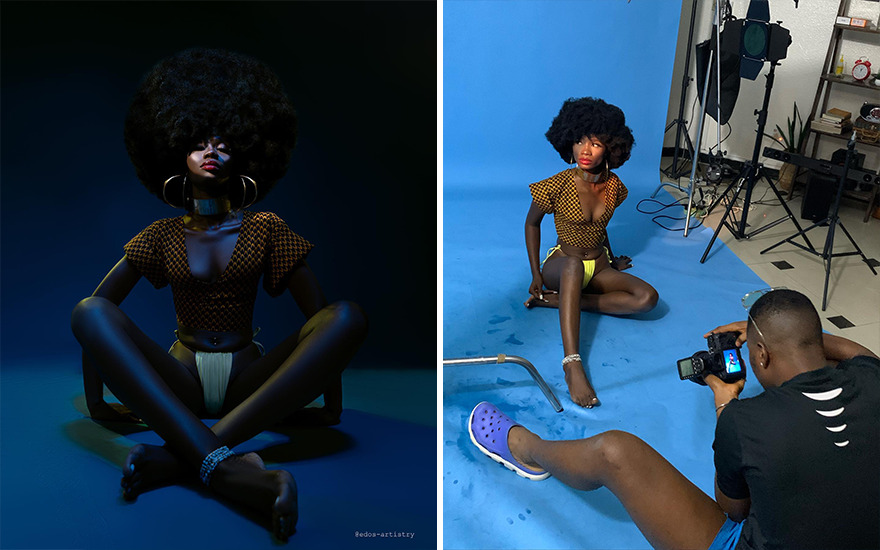 Nigerian Photographer Reveals Behind The Scenes Of His Photos, Which Makes Them Even More Impressive(New Pics)