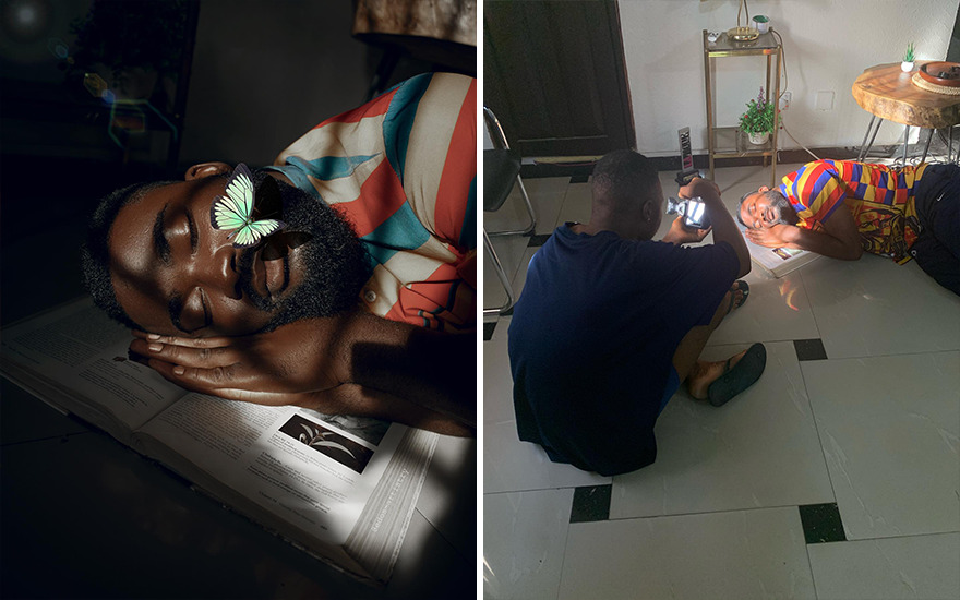 Nigerian Photographer Reveals Behind The Scenes Of His Photos, Which Makes Them Even More Impressive(New Pics)