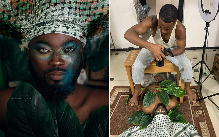 Nigerian Photographer Reveals Behind The Scenes Of His Photos, Which Makes Them Even More Impressive(New Pics)