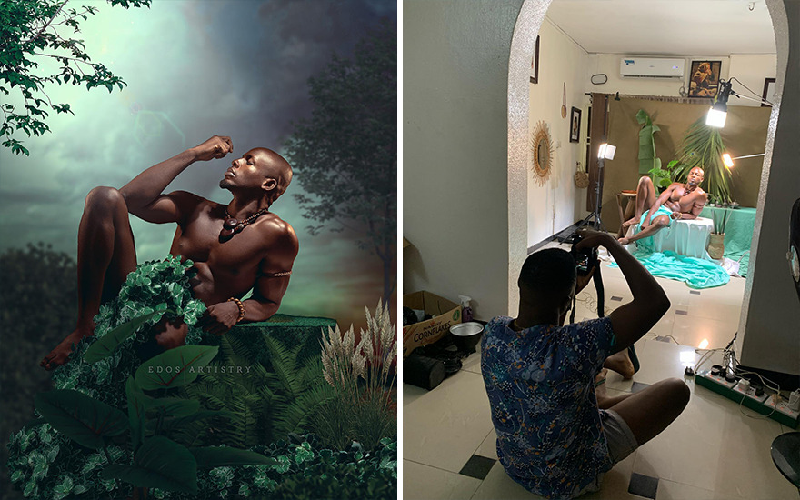 Nigerian Photographer Reveals Behind The Scenes Of His Photos, Which Makes Them Even More Impressive(New Pics)