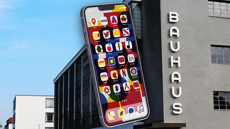 I Created These Bauhaus iOS Icons And Wallpapers In 3 Days